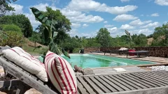 Vue sur la vallée du Dourdou depuis le gîte
